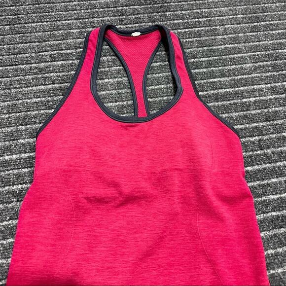 Lululemon Ebb & Flow Racerback Tank Heathered Bumble Berry Size 6 - Picture 8 of 11